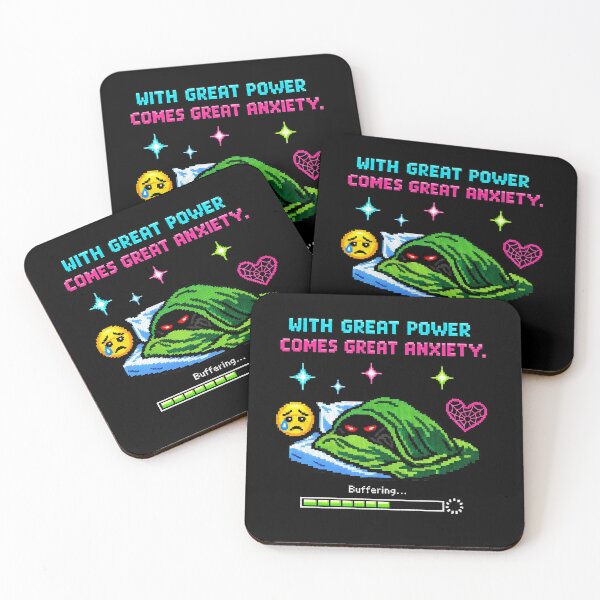 Item preview, Great Power Great Anxiety Y2K Superhero Meme designed and sold by Aymanejed.
