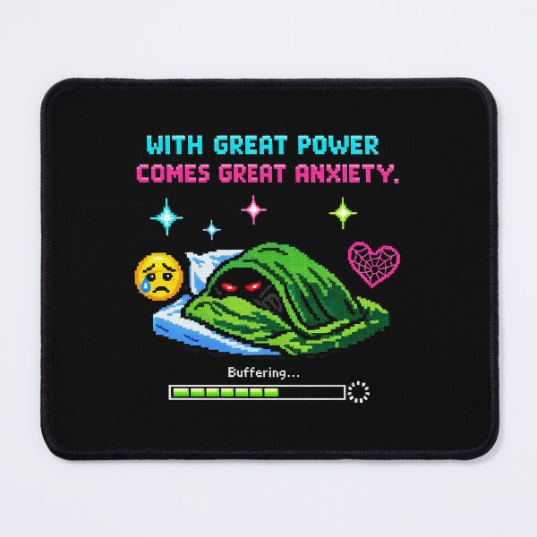 Item preview, Great Power Great Anxiety Y2K Superhero Meme designed and sold by Aymanejed.