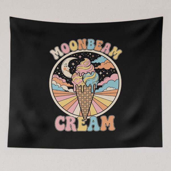 Item preview, Moonbeam Ice Cream Retro Dessert Lovers T-Shirt | Vintage Sweet Treat Graphic Gift designed and sold by Trendably.