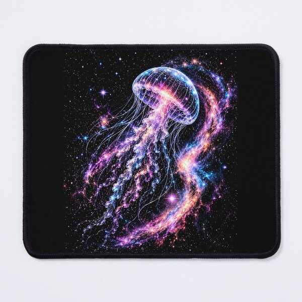 Item preview, Glowing Celestial Jellyfish Galaxy Diving Space Galaxy Night Sky designed and sold by SOUFIANE1991.