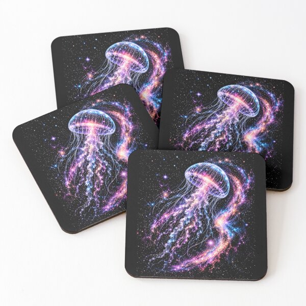 Item preview,  Glowing Celestial Jellyfish Galaxy Diving Space Galaxy Night Sky designed and sold by SOUFIANE1991.