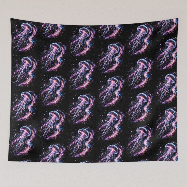 Item preview,  Glowing Celestial Jellyfish Galaxy Diving Space Galaxy Night Sky designed and sold by SOUFIANE1991.