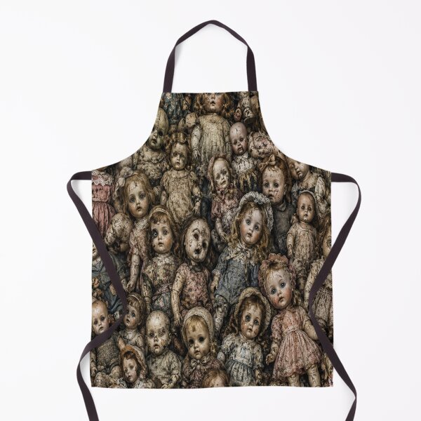 Item preview, Scary Antique Dolls All Over Print | Creepy Vintage Porcelain Doll Pattern | Gothic Horror Seamless Texture designed and sold by getpressedshirt.