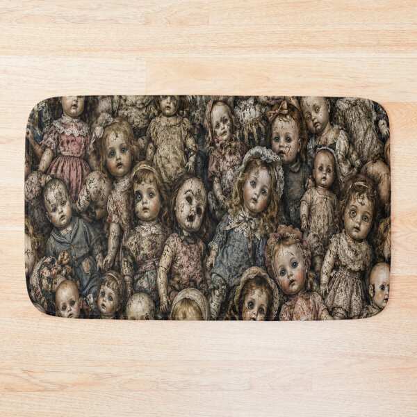 Item preview, Scary Antique Dolls All Over Print | Creepy Vintage Porcelain Doll Pattern | Gothic Horror Seamless Texture designed and sold by getpressedshirt.