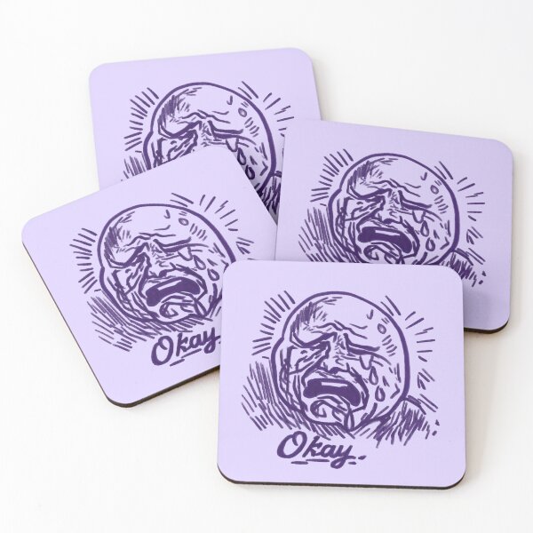 Item preview, Okay. Retro Vintage Crying Meme Face | Classic Rage Comic Reaction | Funny Internet Meme Sticker designed and sold by StickyDelights.
