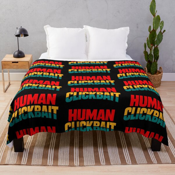 Item preview, Human Clickbait Funny Sarcastic Typography T-Shirt Bold Internet Meme Humour Statement Graphic designed and sold by TeeTimeTreasure.