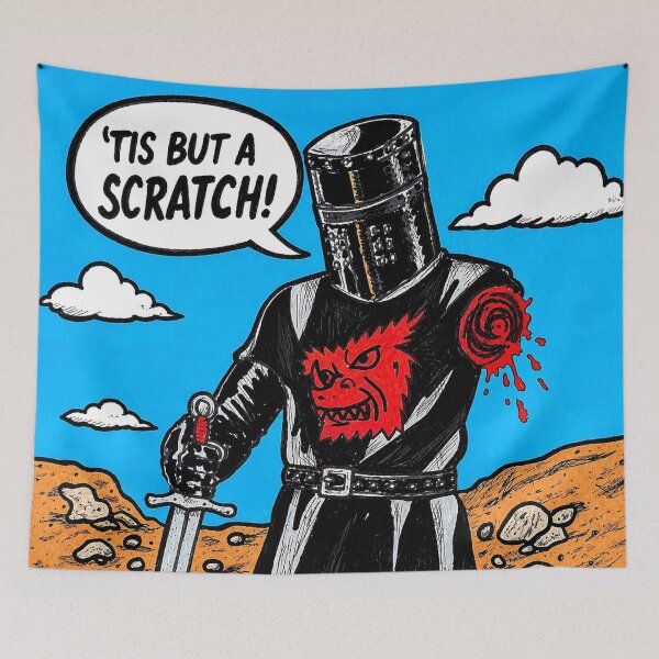 Item preview, The Black Knight Always Triumphs designed and sold by PopFright Art Company .