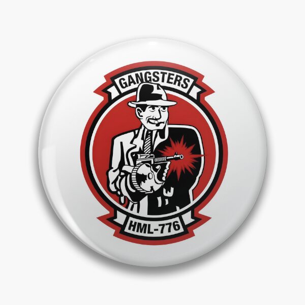 Item preview, USMC HML-776 "Gangsters" Marine Light Helicopter Squadron Insignia designed and sold by CharlieDesings.