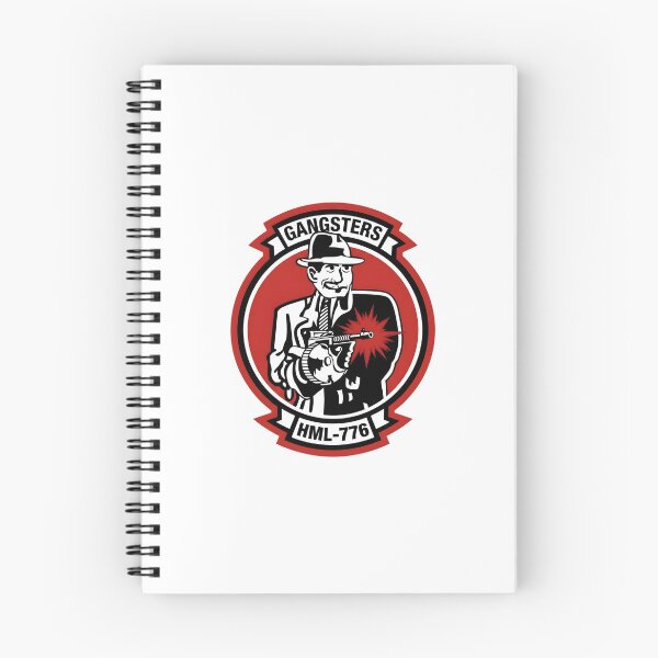 Item preview, USMC HML-776 "Gangsters" Marine Light Helicopter Squadron Insignia designed and sold by CharlieDesings.