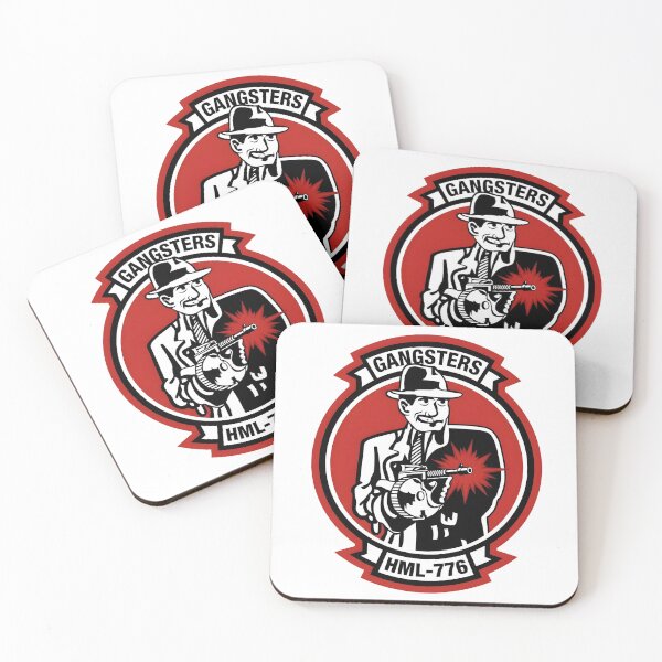 Item preview, USMC HML-776 "Gangsters" Marine Light Helicopter Squadron Insignia designed and sold by CharlieDesings.