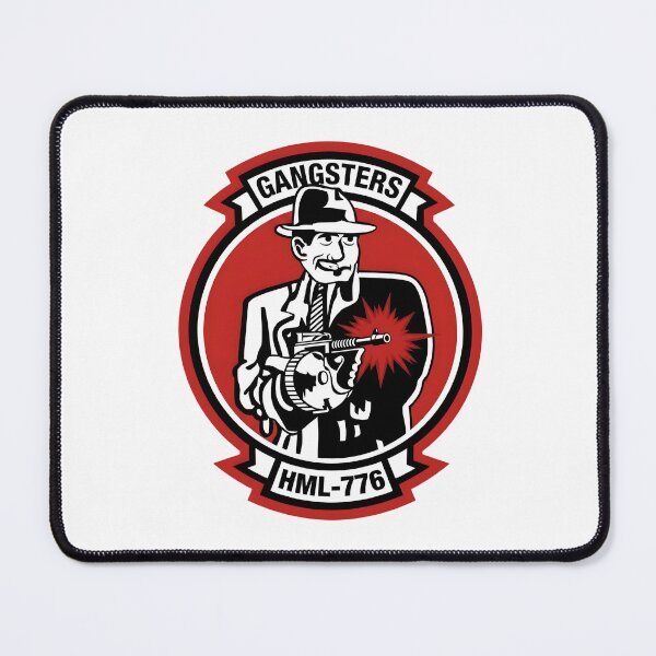 Item preview, USMC HML-776 "Gangsters" Marine Light Helicopter Squadron Insignia designed and sold by CharlieDesings.