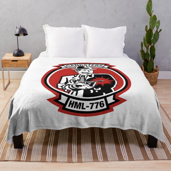 Item preview, USMC HML-776 "Gangsters" Marine Light Helicopter Squadron Insignia designed and sold by CharlieDesings.