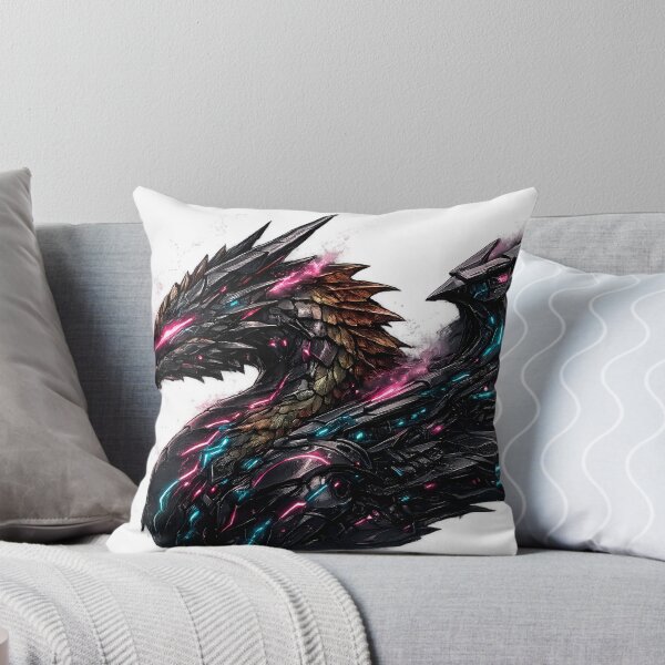 Item preview, Neon Cyberpunk Mech Dragon – Futuristic Synthwave Mechanical Beast Art designed and sold by DragonStore210.