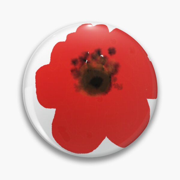 Item preview, Minimalist Red Poppy Watercolor Bloom designed and sold by BalkanBloom.