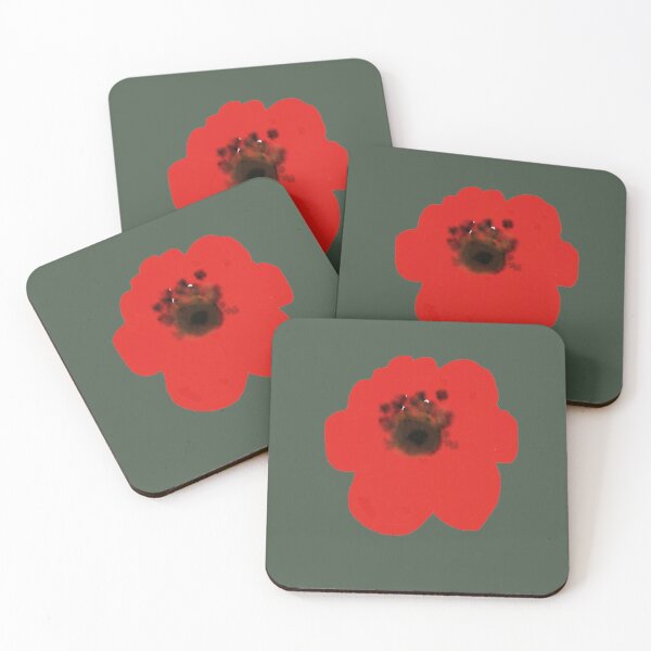 Item preview, Minimalist Red Poppy Watercolor Bloom designed and sold by BalkanBloom.