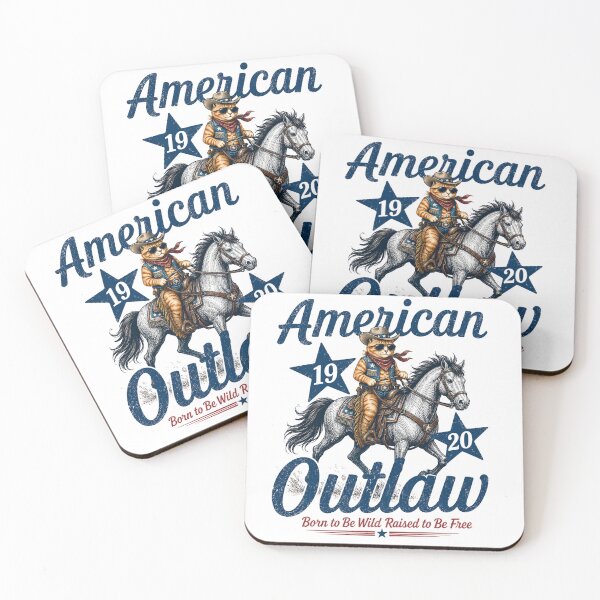 Item preview, American Outlaw Cowboy Cat T-Shirt – Funny Western Orange Cat Riding Horse | Vintage Rodeo Cat Lover Gift | Retro Country Graphic Tee designed and sold by TeehMeow.
