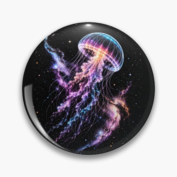 Item preview,  Glowing Celestial Jellyfish Galaxy Diving Space Galaxy Night Sky designed and sold by SOUFIANE1991.