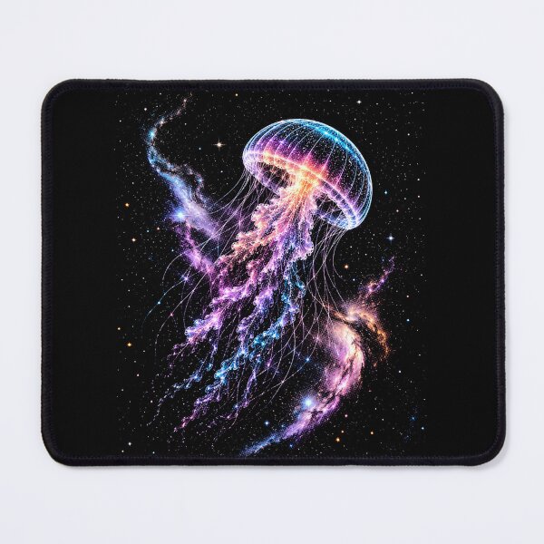 Item preview, Glowing Celestial Jellyfish Galaxy Diving Space Galaxy Night Sky designed and sold by SOUFIANE1991.