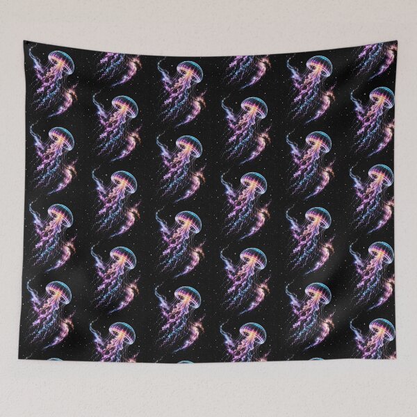 Item preview,  Glowing Celestial Jellyfish Galaxy Diving Space Galaxy Night Sky designed and sold by SOUFIANE1991.