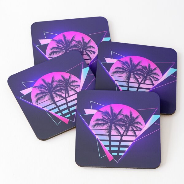 Item preview, Neon Palm Sunset - Synthwave Retro Vaporwave Aesthetic designed and sold by RoiKKouShop.