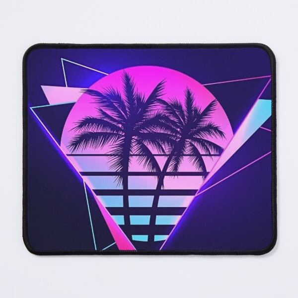 Item preview, Neon Palm Sunset - Synthwave Retro Vaporwave Aesthetic designed and sold by RoiKKouShop.