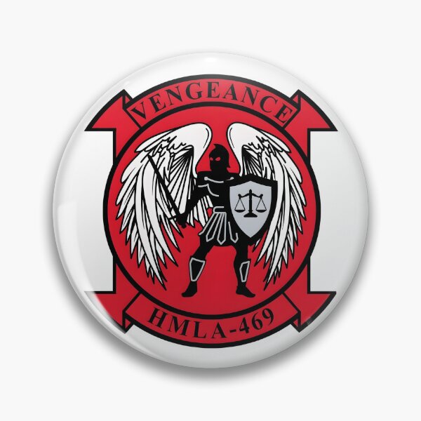 Item preview, USMC HMLA-469 "Vengeance" Squadron Insignia Patch designed and sold by CharlieDesings.