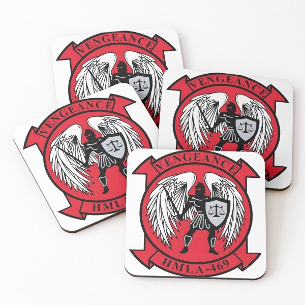 Item preview, USMC HMLA-469 "Vengeance" Squadron Insignia Patch designed and sold by CharlieDesings.