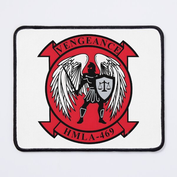 Item preview, USMC HMLA-469 "Vengeance" Squadron Insignia Patch designed and sold by CharlieDesings.