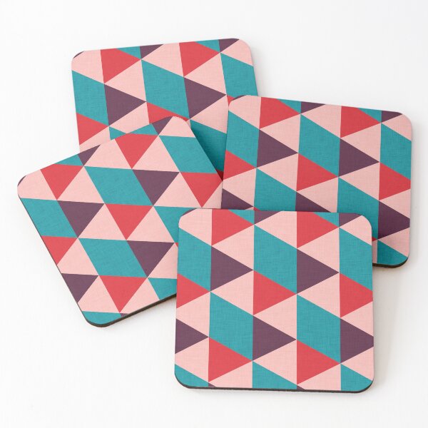 Item preview, Mod triangle pink blue and red pattern  designed and sold by susycosta.