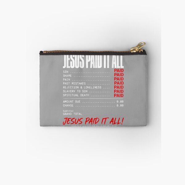 Item preview, Funny Christian Receipt Jesus Paid It All Romans 6 23 Faith designed and sold by GreggRoss.