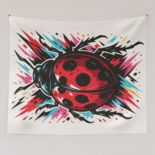 Item preview, Neon Graffiti Ladybug designed and sold by Ghost on Toast.