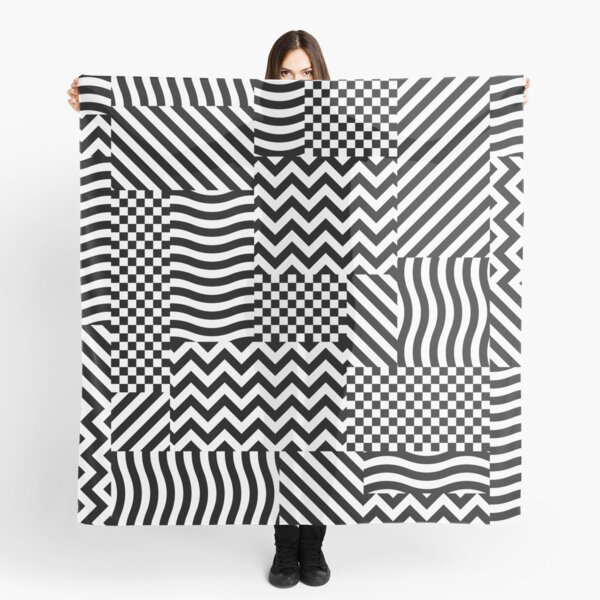 Geometric Camouflage Fabric - White