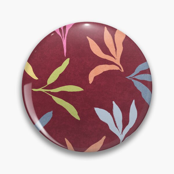 Item preview, Vibrant Colorful leaf foliages on textured deep brown red burgundy background designed and sold by PrettywithColor.