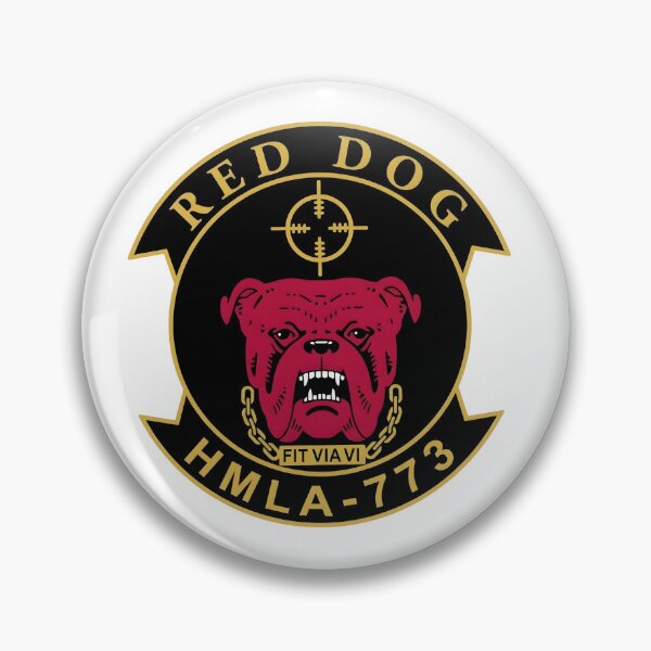 Item preview, USMC HMLA-773 "Red Dog" Squadron Insignia Patch designed and sold by CharlieDesings.