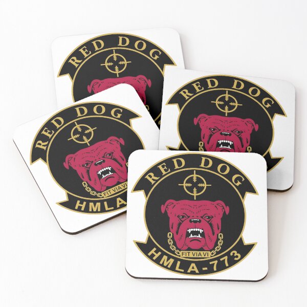 Item preview, USMC HMLA-773 "Red Dog" Squadron Insignia Patch designed and sold by CharlieDesings.