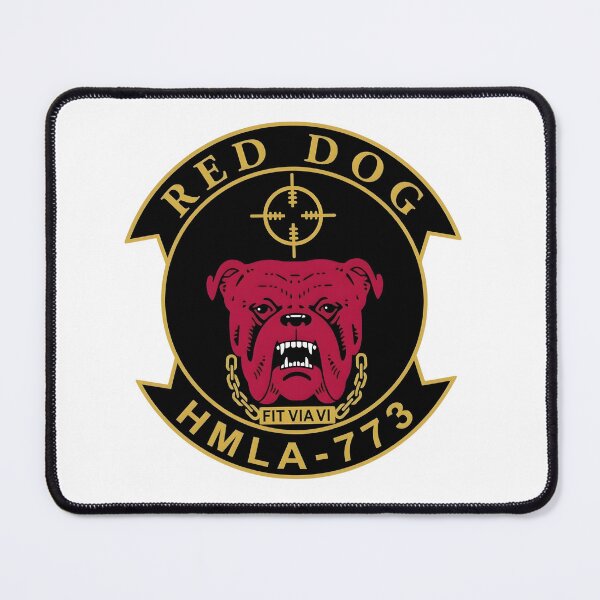 Item preview, USMC HMLA-773 "Red Dog" Squadron Insignia Patch designed and sold by CharlieDesings.