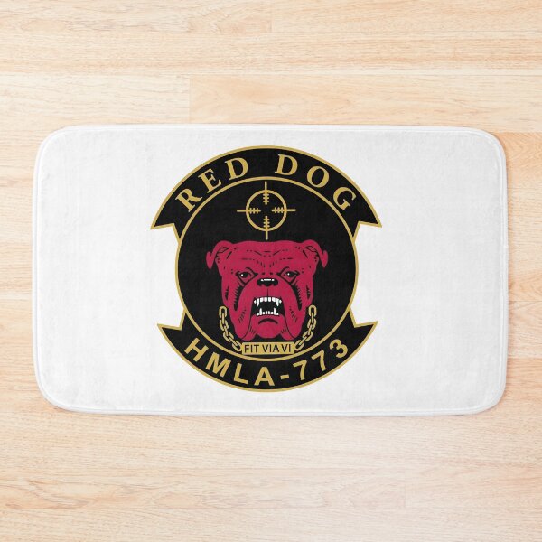 Item preview, USMC HMLA-773 "Red Dog" Squadron Insignia Patch designed and sold by CharlieDesings.
