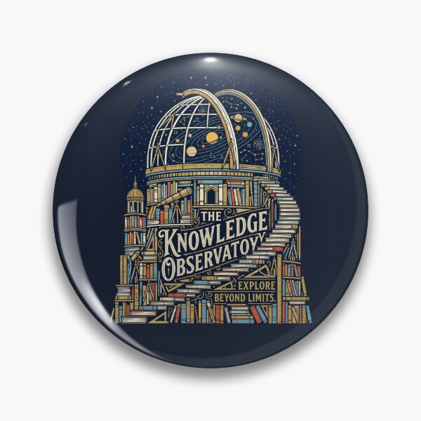 Item preview, The Knowledge Observatory Education Artwork | Premium STEM Design designed and sold by Amr Darwish Graphic designer.