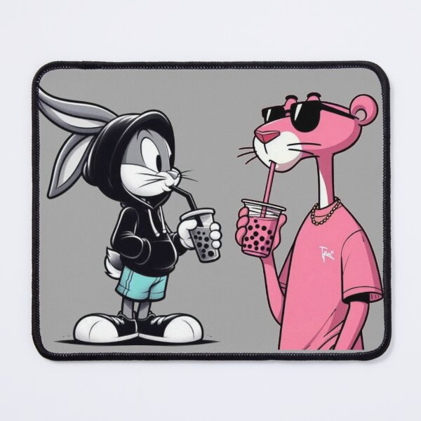 Item preview, Bunny & Pink Panther Duo | Cartoon Emote designed and sold by A to Z.