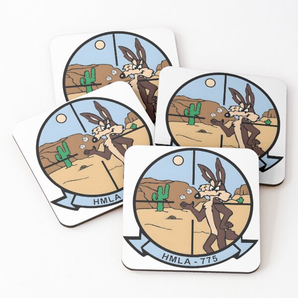 Item preview, USMC HMLA-775 "Coyote" Squadron Insignia Patch designed and sold by CharlieDesings.