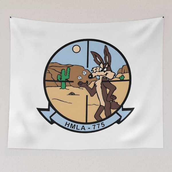 Item preview, USMC HMLA-775 "Coyote" Squadron Insignia Patch designed and sold by CharlieDesings.