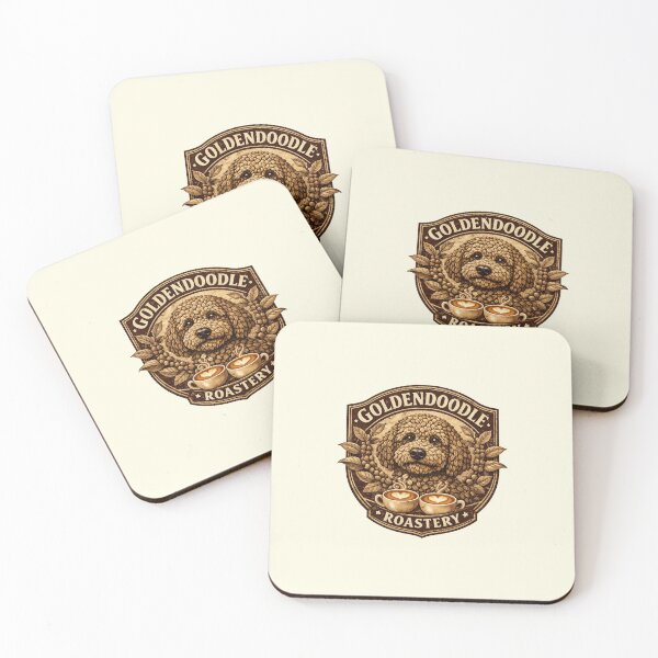 Item preview, Goldendoodle Roasting Co: Vintage Coffee Bean Dog Art designed and sold by CreativeArtistL.