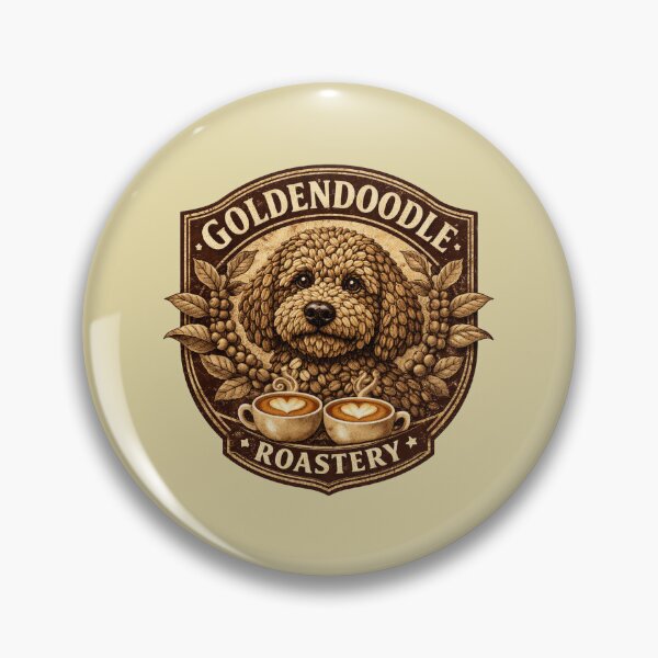 Item preview, Goldendoodle Roasting Co: Vintage Coffee Bean Dog Art designed and sold by CreativeArtistL.