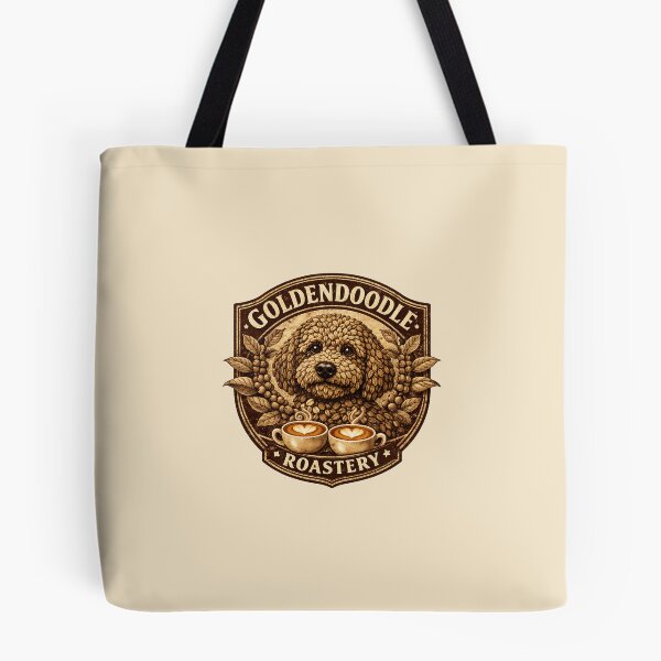 Item preview, Goldendoodle Roasting Co: Vintage Coffee Bean Dog Art designed and sold by CreativeArtistL.
