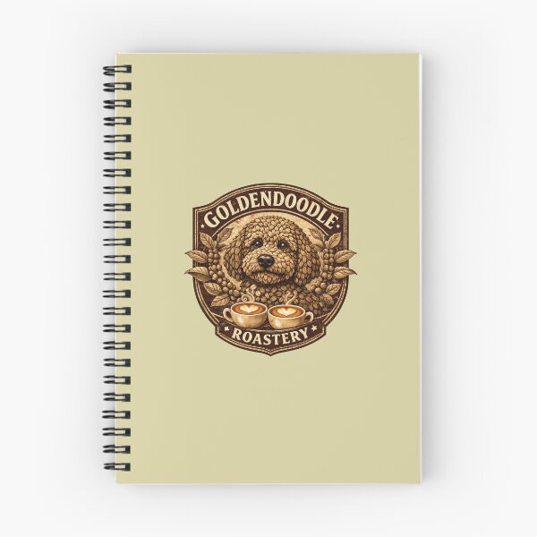 Item preview, Goldendoodle Roasting Co: Vintage Coffee Bean Dog Art designed and sold by CreativeArtistL.