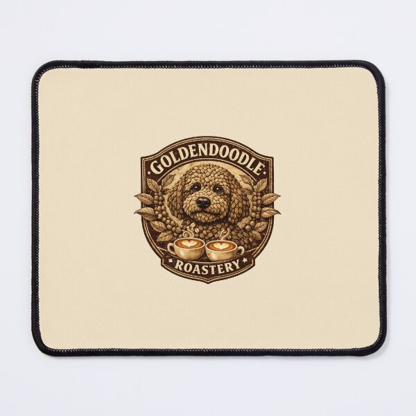 Item preview, Goldendoodle Roasting Co: Vintage Coffee Bean Dog Art designed and sold by CreativeArtistL.