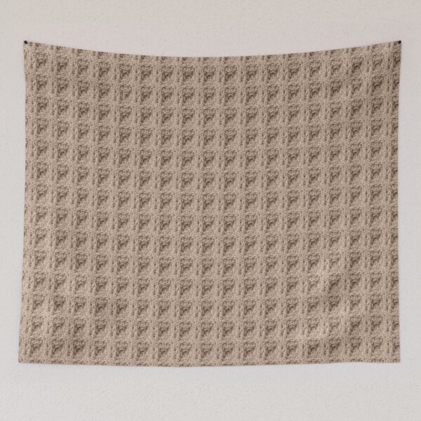 Item preview, Taupe Waffle Knit Coquette Minimalist Cozy Texture designed and sold by Yellowriversss.