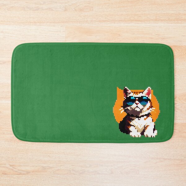 Item preview, Pixel cat in sunglasses designed and sold by tarkone.