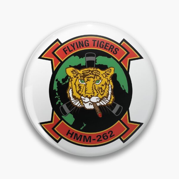Item preview, USMC HMM-262 "Flying Tigers" Squadron Insignia Patch designed and sold by CharlieDesings.