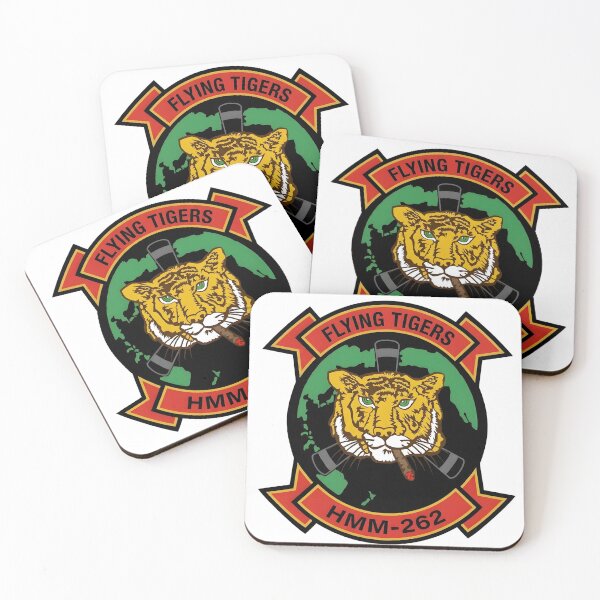 Item preview, USMC HMM-262 "Flying Tigers" Squadron Insignia Patch designed and sold by CharlieDesings.
